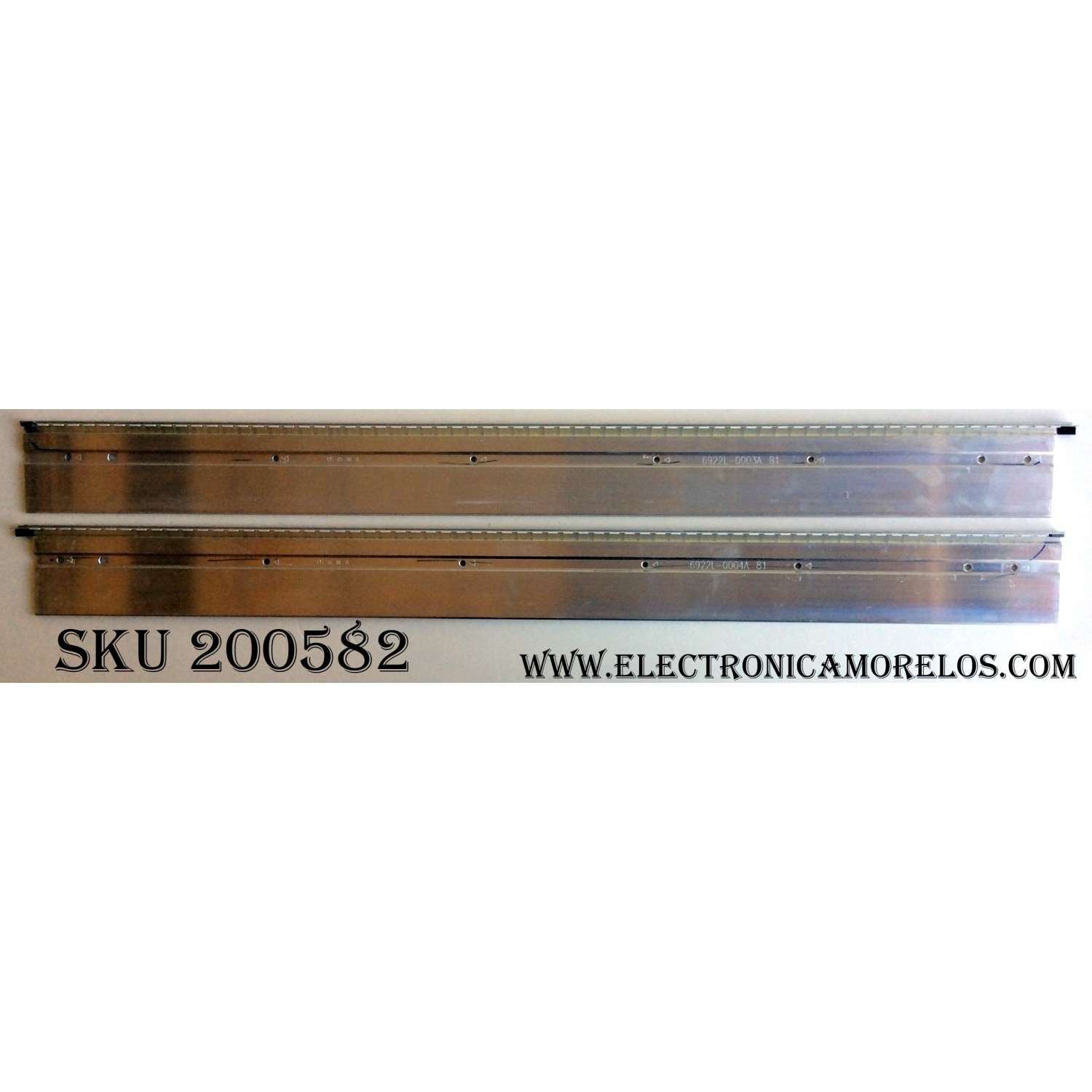 KIT DE LED`S PARA TV (2 PIEZAS) / LG 6920L-0001C / 6922L-0003A / 6922L-0004A / AG1215 / 55¨ V12 Edge REV1.1 1 R-Type 6920L-0001C / 55¨ V12 Edge REV1.1 1 L-Type 6920L-0001C / PANEL LC550EUE (SE)(M1) / MODELO 55LS4500-UD AUSWLUR